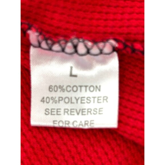 GALAXY By Harvic Men’s T-Shirt L Red Black Long Raglan Sleeve Crewneck Casual - Picture 6 of 10